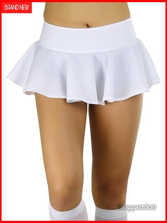 Dresses & Skirts - Women's Pleated Mini Skirt Elastic Waist Festival Party Dance Wear